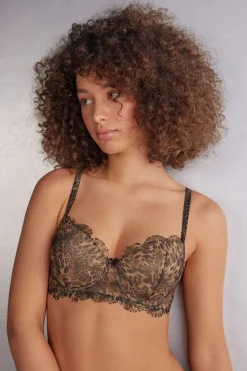 Always Glamorous Animal Print Sofia Balconette Bra