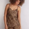 Always Glamorous Animal Print Viscose Satin Top