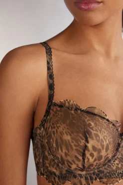 Always Glamorous Animal Print Balconette Bra
