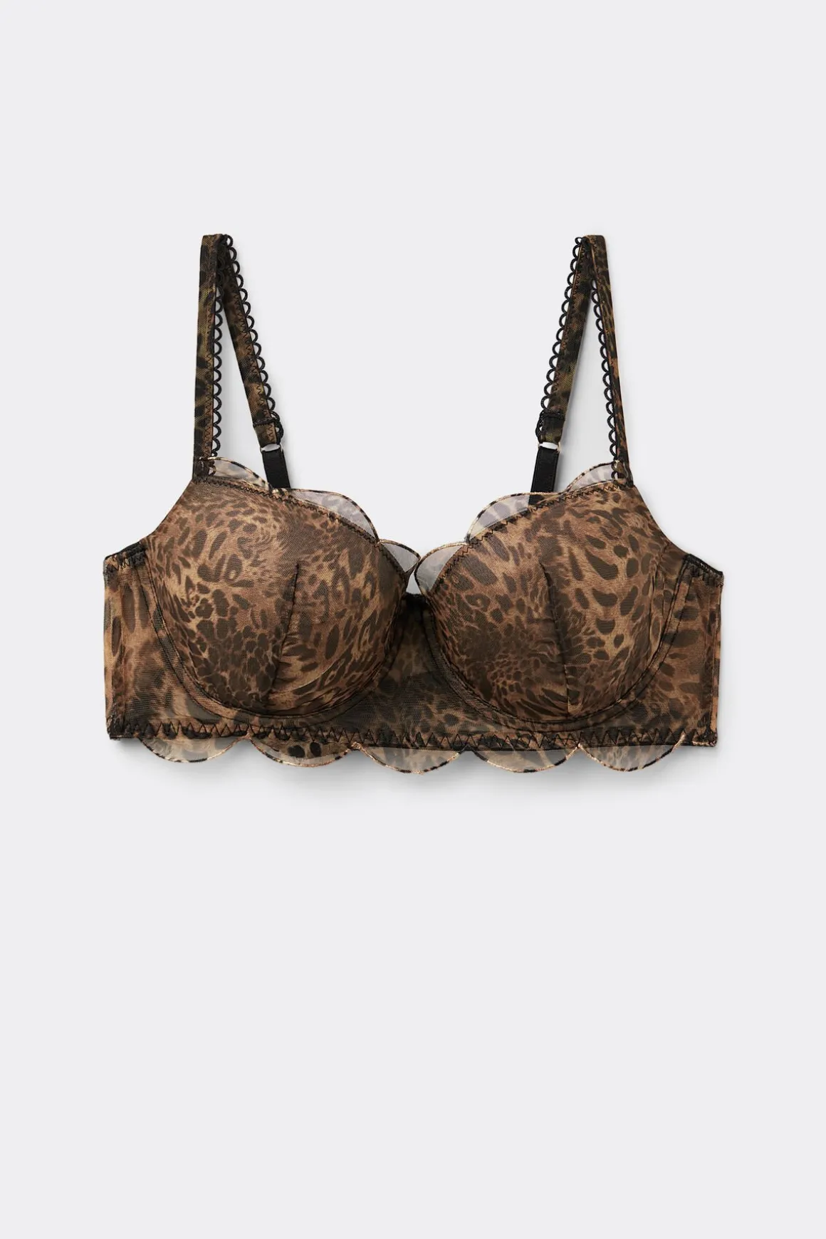 Always Glamorous Animal Print Sofia Balconette Bra