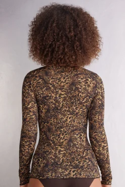 Always Glamorous Long-Sleeved Ultralight Modal Top with Cashmere