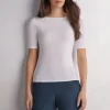 Boat-Neck Fresh Bamboo Top