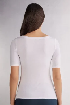 Boat-Neck Fresh Bamboo Top