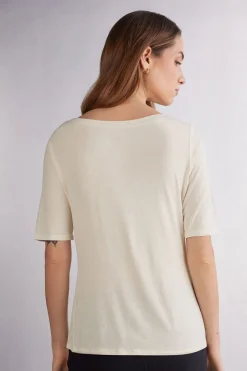 Boat-Neck Fresh Bamboo Top