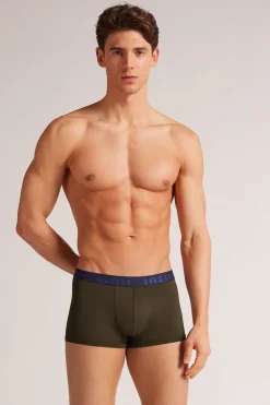 Boxer Shorts in Microfibre with Logo