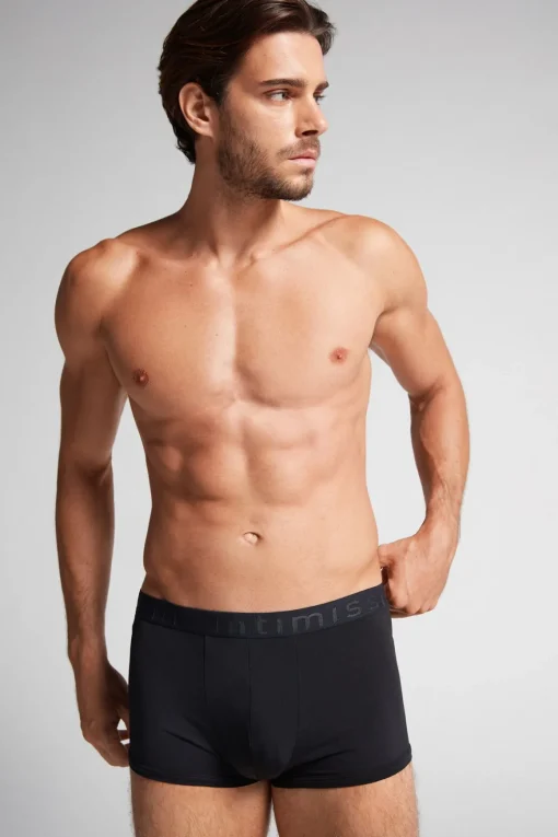 Boxer Shorts in Microfibre with Logo