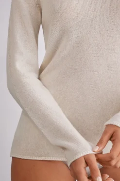 100% Cashmere Long-Sleeved Top