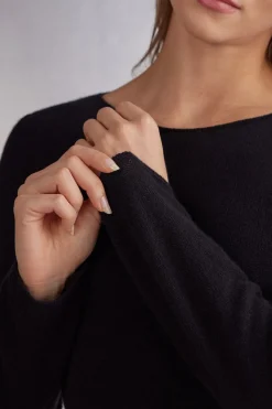100% Cashmere Long-Sleeved Top