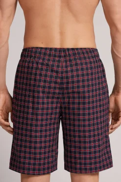 Check Plain-Weave Shorts