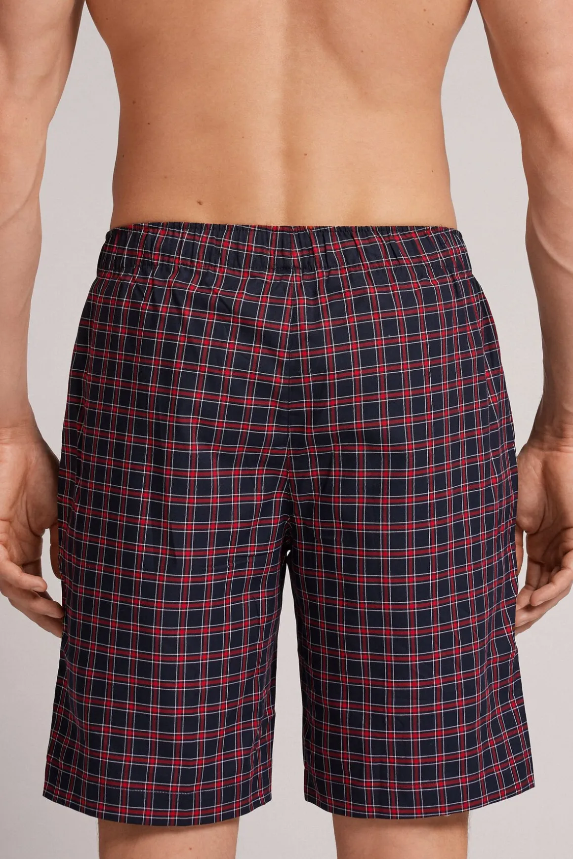 Check Plain-Weave Shorts