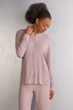 Chic Comfort Long-Sleeved Modal Pyjama Shirt