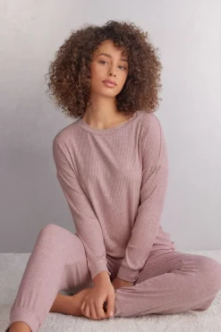Chic Comfort Long-Sleeved Boat-Neck Modal Top