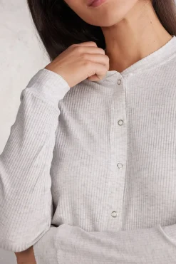 Chic Comfort Long-Sleeved Modal Pyjama Shirt