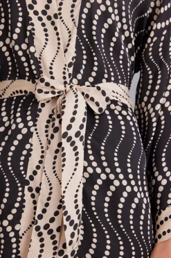 Cool Elegance Viscose Satin Kimono