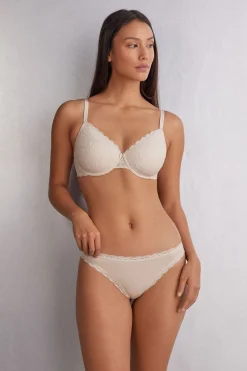Cotton and Lace Brazilian Briefs