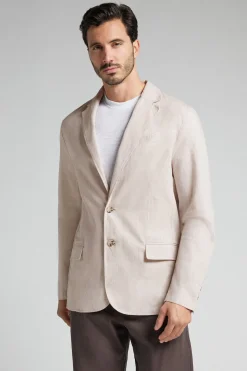 Cotton and Linen Canvas Jacket