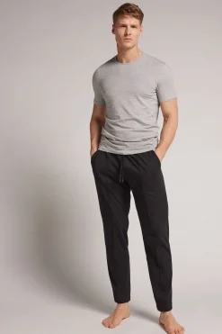 Cotton Trousers with Seam