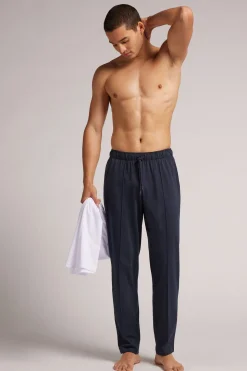 Cotton Trousers with Seam
