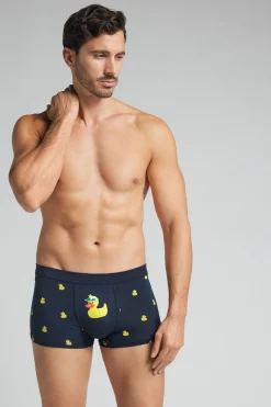 Duck-Print Natural Fresh Cotton Boxers