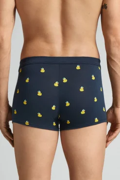 Duck-Print Natural Fresh Cotton Boxers