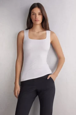 Fresh Bamboo Vest Top with Wide Straps