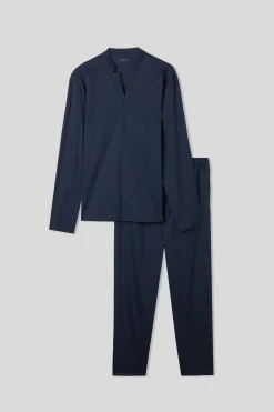 Full-Length Button-Up Cotton Pyjamas