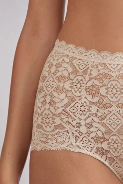 High-Rise Lace French Knickers