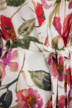 Imaginary Journey Viscose Satin Kimono