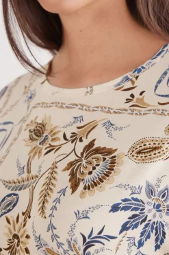 Italian Riviera Fresh Bamboo Short-Sleeved Top