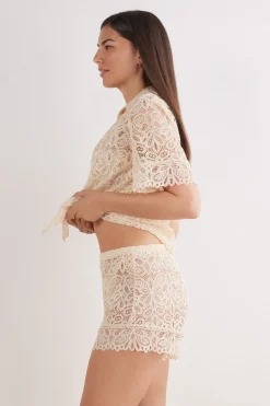 Italian Riviera Lace Shorts