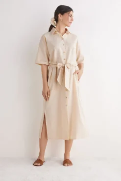 Italian Riviera Linen and Cotton Blouse