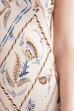 Italian Riviera Long Silk Slip