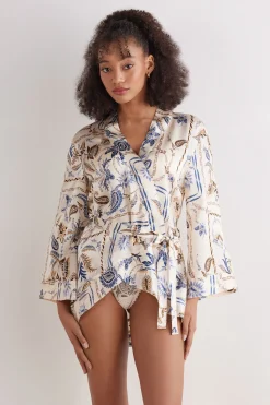 Italian Riviera Silk Kimono