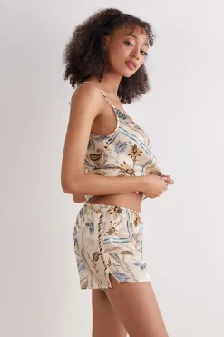 Italian Riviera Silk Shorts