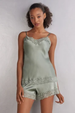 Lace and Silk Top