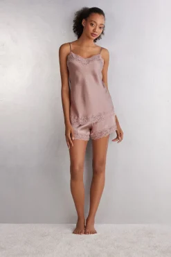 Lace and Silk Top