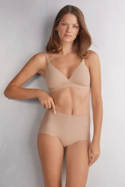 Light Shaping High-Waisted Cotton Briefs