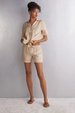 Linen Canvas Shorts