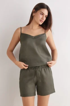 Linen Canvas Shorts