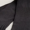 Long Ribbed Cotton Lisle Socks
