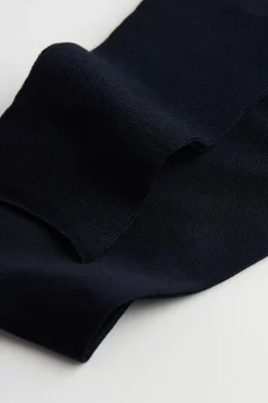 Long Sateen Cotton Lisle Socks