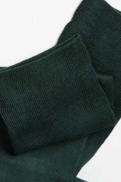 Long Sateen Cotton Lisle Socks