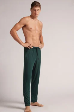 Long Silk and Modal Trousers