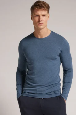Long-Sleeve Modal-Cashmere Top