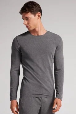 Long-Sleeve Modal-Cashmere Top