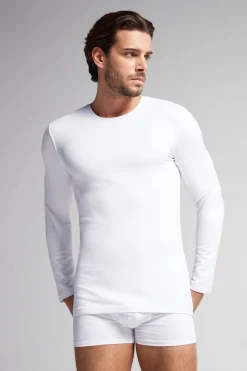 Long-Sleeve Modal-Cashmere Top