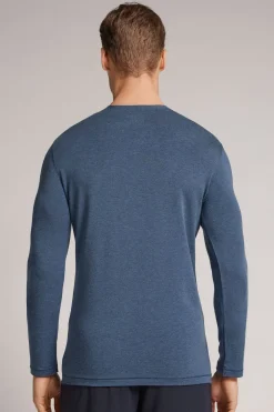 Long-Sleeve Modal-Cashmere Top