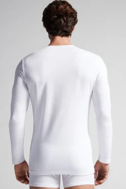 Long-Sleeve Modal-Cashmere Top