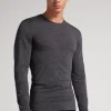 Long-sleeve Round-Neck Merino-Wool Top