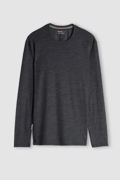 Long-sleeve Round-Neck Merino-Wool Top